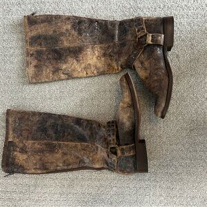 Frye Gold Leather Boots